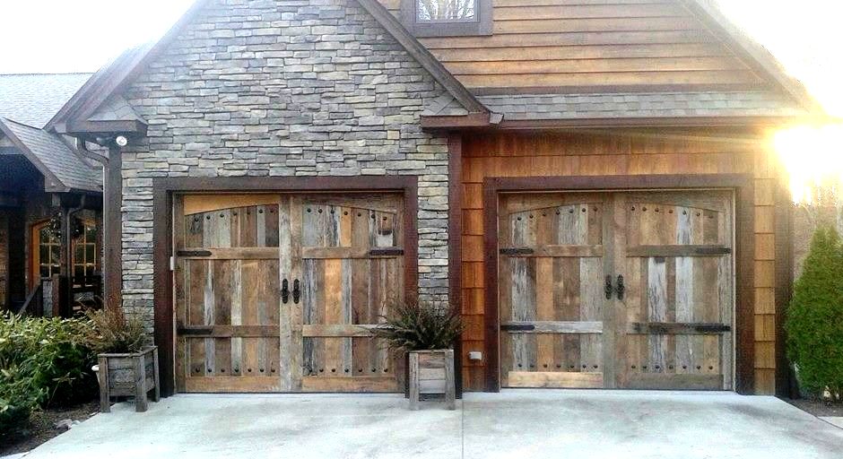 Reclaimed barn wood doors